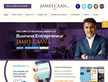 Tablet Screenshot of james-caan.com